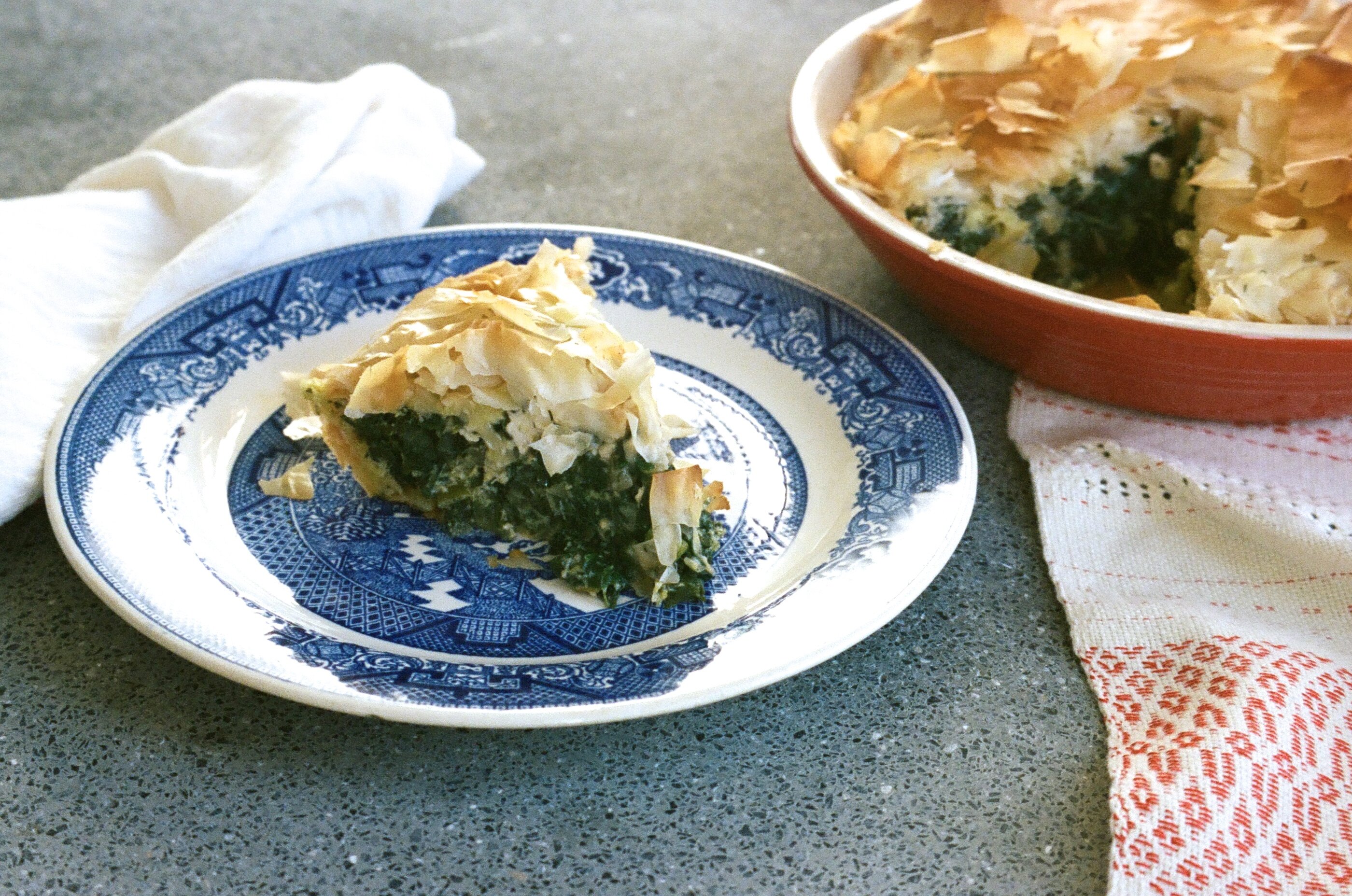 Spinach + Swiss Chard Pie in a Phyllo Crust | Witchin' in the Kitchen